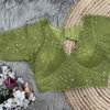 Rk Blouse Georgette Designer Deep Neck Blouse Wholesale Market In Surat	